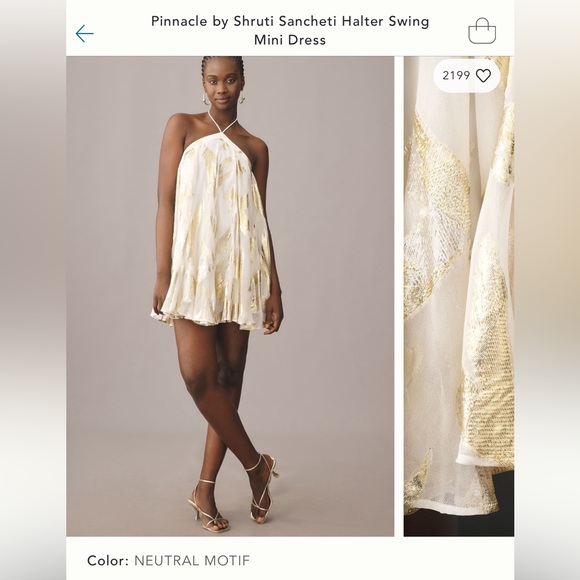 NWT - Anthropologie Halter Swing Dress - Size 1X - Picture 7 of 7